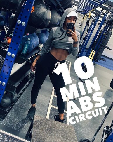 Follow along this 10 min abs circuit. Repeat the video for 2nd round.