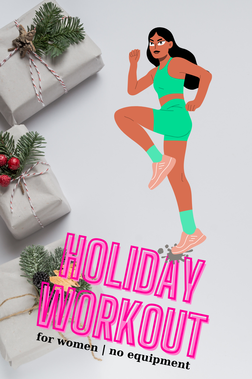 Try this home workout for women during the holidays!