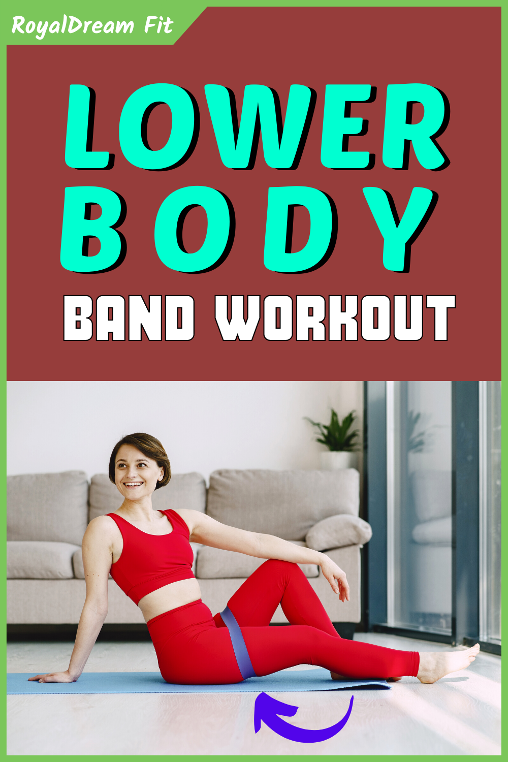 Try this workout for the lower body using a band from the comfort of your home!