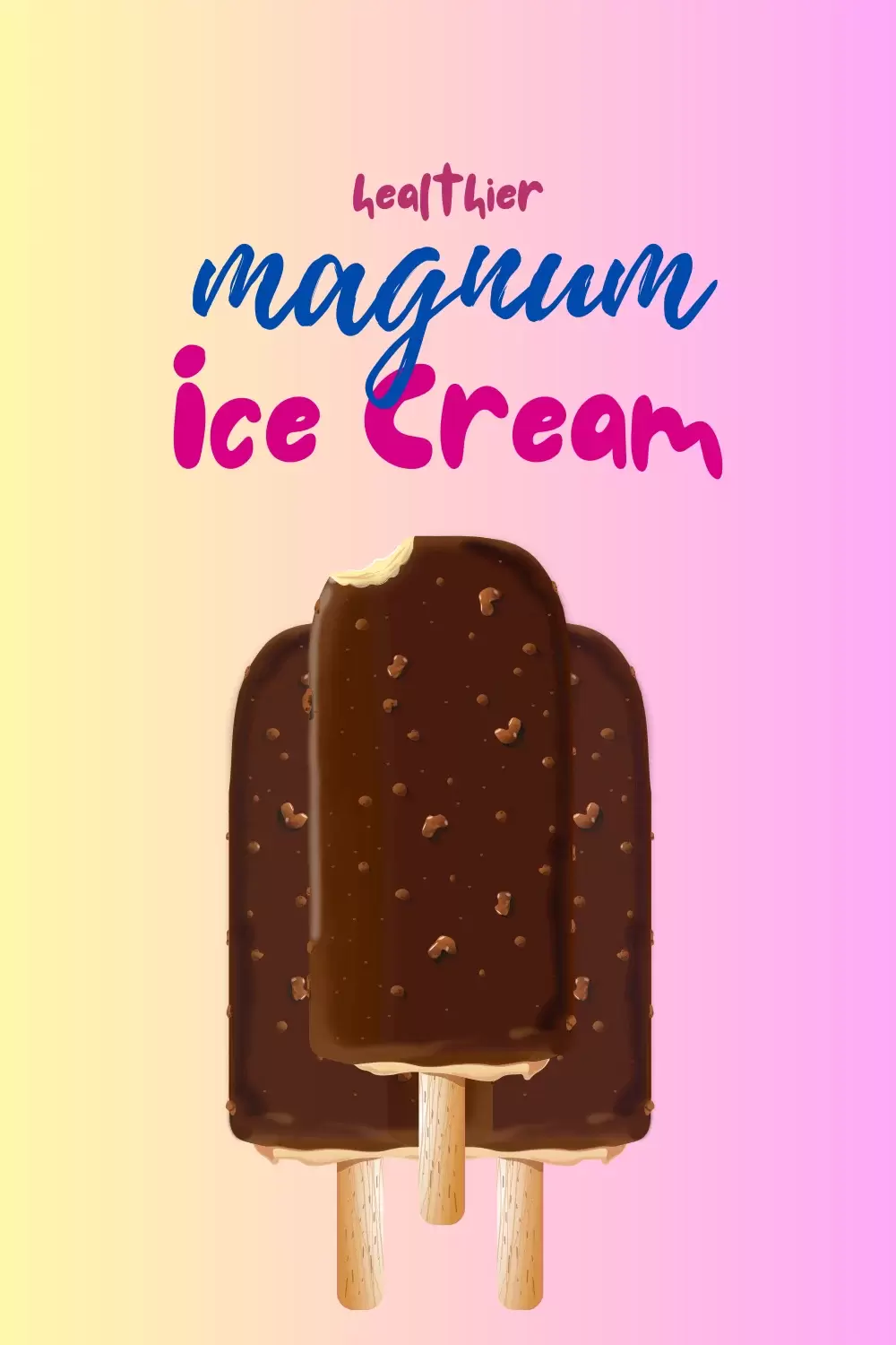 vegan & naturally sweetened magnum ice cream bar #nicecream